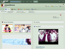 Tablet Screenshot of osessedfamous.deviantart.com