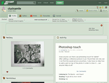 Tablet Screenshot of clucksamile.deviantart.com