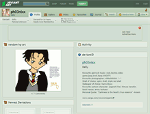Tablet Screenshot of ph03nixx.deviantart.com
