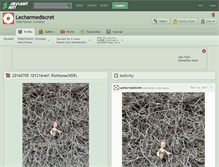 Tablet Screenshot of lecharmediscret.deviantart.com