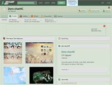 Tablet Screenshot of doro-channc.deviantart.com