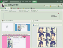 Tablet Screenshot of new-brightspirit1000.deviantart.com