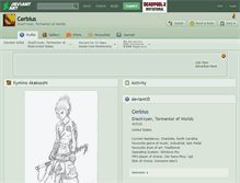 Tablet Screenshot of cerbius.deviantart.com