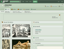 Tablet Screenshot of child-killer.deviantart.com