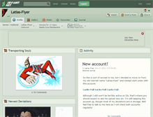 Tablet Screenshot of latias-flyer.deviantart.com