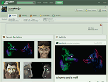 Tablet Screenshot of izunakonjo.deviantart.com