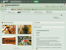 Tablet Screenshot of ox-runawaysmile-xo.deviantart.com