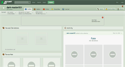 Desktop Screenshot of dark-master001.deviantart.com