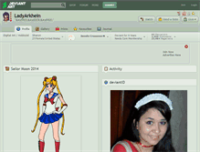 Tablet Screenshot of ladyarkhein.deviantart.com