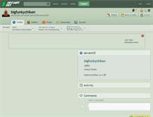 Tablet Screenshot of bigfunkychiken.deviantart.com