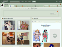 Tablet Screenshot of mvdr.deviantart.com