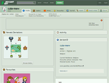 Tablet Screenshot of cute-mew.deviantart.com