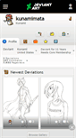 Mobile Screenshot of kunamimata.deviantart.com