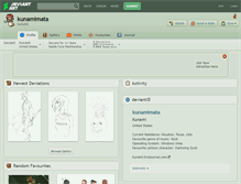 Tablet Screenshot of kunamimata.deviantart.com