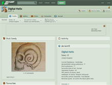 Tablet Screenshot of digital-helix.deviantart.com