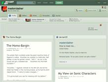 Tablet Screenshot of masterslasher.deviantart.com