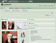 Tablet Screenshot of dampsvamp.deviantart.com