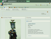 Tablet Screenshot of cyphercodicer2.deviantart.com