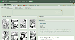 Desktop Screenshot of marcuswest.deviantart.com