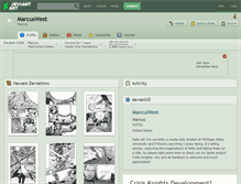 Tablet Screenshot of marcuswest.deviantart.com