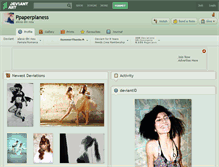 Tablet Screenshot of ppaperplaness.deviantart.com