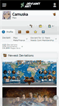 Mobile Screenshot of camuska.deviantart.com