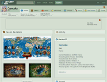 Tablet Screenshot of camuska.deviantart.com