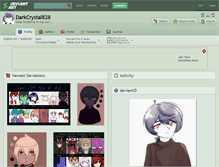 Tablet Screenshot of darkcrystal828.deviantart.com