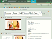 Tablet Screenshot of andrewwillish.deviantart.com