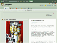 Tablet Screenshot of dreg-exheart.deviantart.com