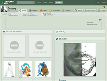 Tablet Screenshot of e-many.deviantart.com