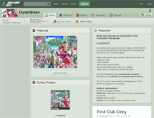 Tablet Screenshot of crysandrea.deviantart.com