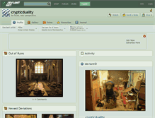 Tablet Screenshot of crypticduality.deviantart.com