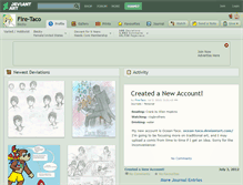 Tablet Screenshot of fire-taco.deviantart.com