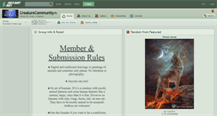 Desktop Screenshot of creaturecommunity.deviantart.com