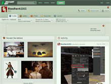 Tablet Screenshot of bloodhawk2002.deviantart.com