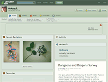 Tablet Screenshot of noknack.deviantart.com