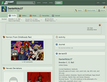 Tablet Screenshot of dantehicks37.deviantart.com