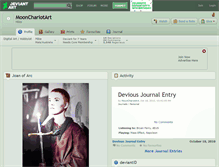 Tablet Screenshot of moonchariotart.deviantart.com