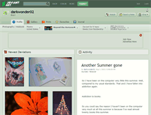 Tablet Screenshot of darkwonder02.deviantart.com