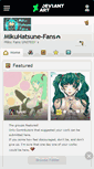 Mobile Screenshot of mikuhatsune-fans.deviantart.com