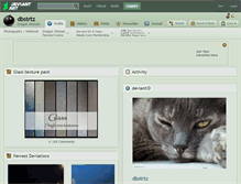 Tablet Screenshot of dbstrtz.deviantart.com