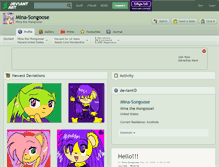Tablet Screenshot of mina-songoose.deviantart.com