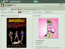 Tablet Screenshot of chickfighter.deviantart.com