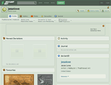 Tablet Screenshot of jesselowe.deviantart.com