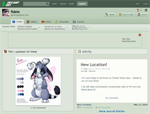 Tablet Screenshot of fidele.deviantart.com