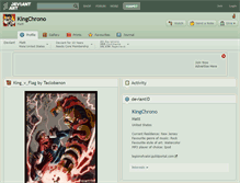 Tablet Screenshot of kingchrono.deviantart.com
