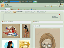 Tablet Screenshot of lily-fox.deviantart.com