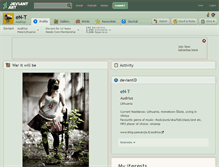Tablet Screenshot of en-t.deviantart.com