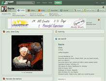 Tablet Screenshot of bayne.deviantart.com